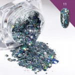 Paiete pentru unghii Lucky Gradient GLR11 - Blue Galaxy cu Reflexii